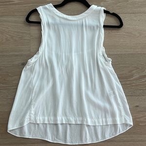 Sam & Lavi Womens Sleeveless Swing Top Tank Cami Crepe White Size XS